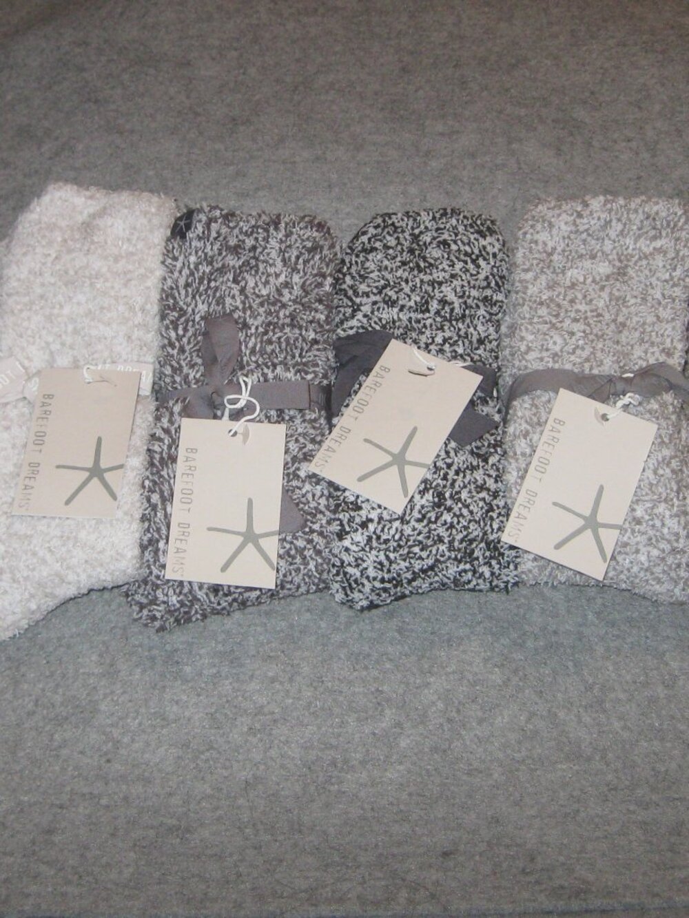 Barefoot Dreams CozyChic Set Of 4 Sock Gift Set Grays